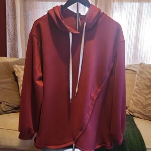 Women's Burgundy Hoodie